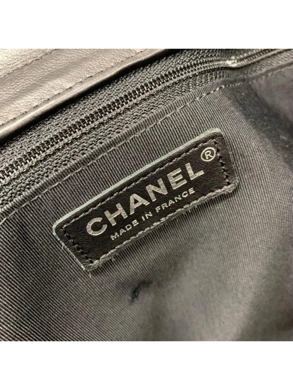 Chanel CC Logo Quilted Lambskin Turnlock Chain Tote